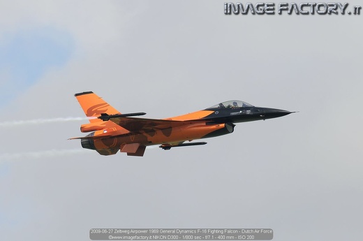 2009-06-27 Zeltweg Airpower 1969 General Dynamics F-16 Fighting Falcon - Dutch Air Force